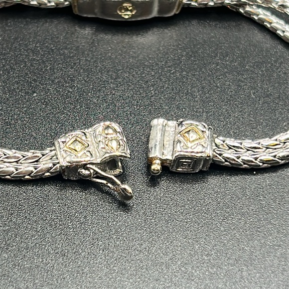 John Medieros bracelet #432 gold silver tone 7” JM vintage - Picture 9 of 9